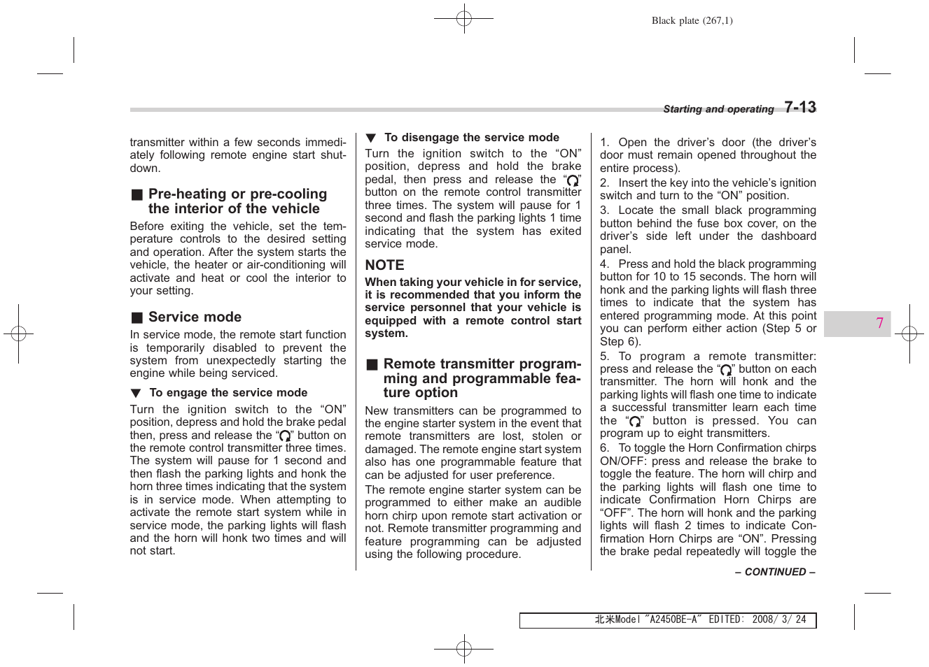 Subaru 2009 Legacy User Manual | Page 259 / 447