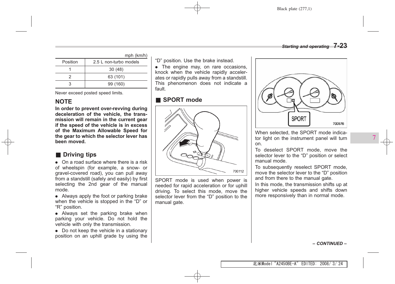 Subaru 2009 Legacy User Manual | Page 269 / 447