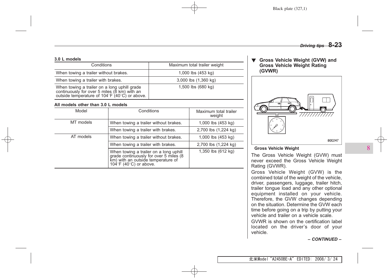 Subaru 2009 Legacy User Manual | Page 319 / 447