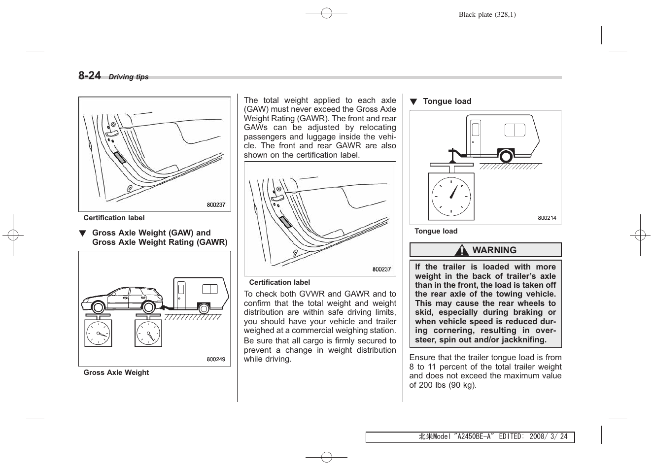 Subaru 2009 Legacy User Manual | Page 320 / 447