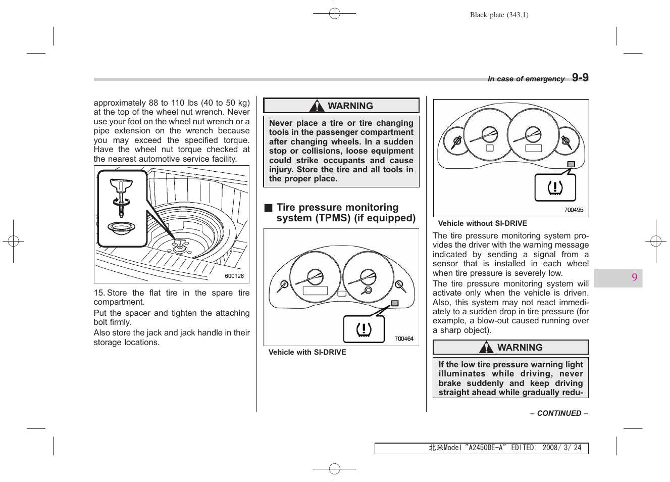 Subaru 2009 Legacy User Manual | Page 334 / 447