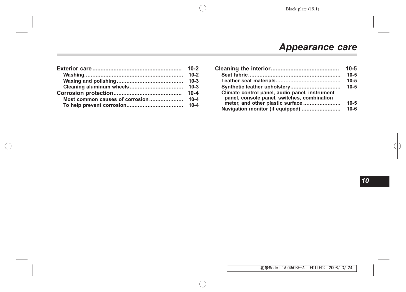 Msa5m0904a_18, Appearance care | Subaru 2009 Legacy User Manual | Page 345 / 447