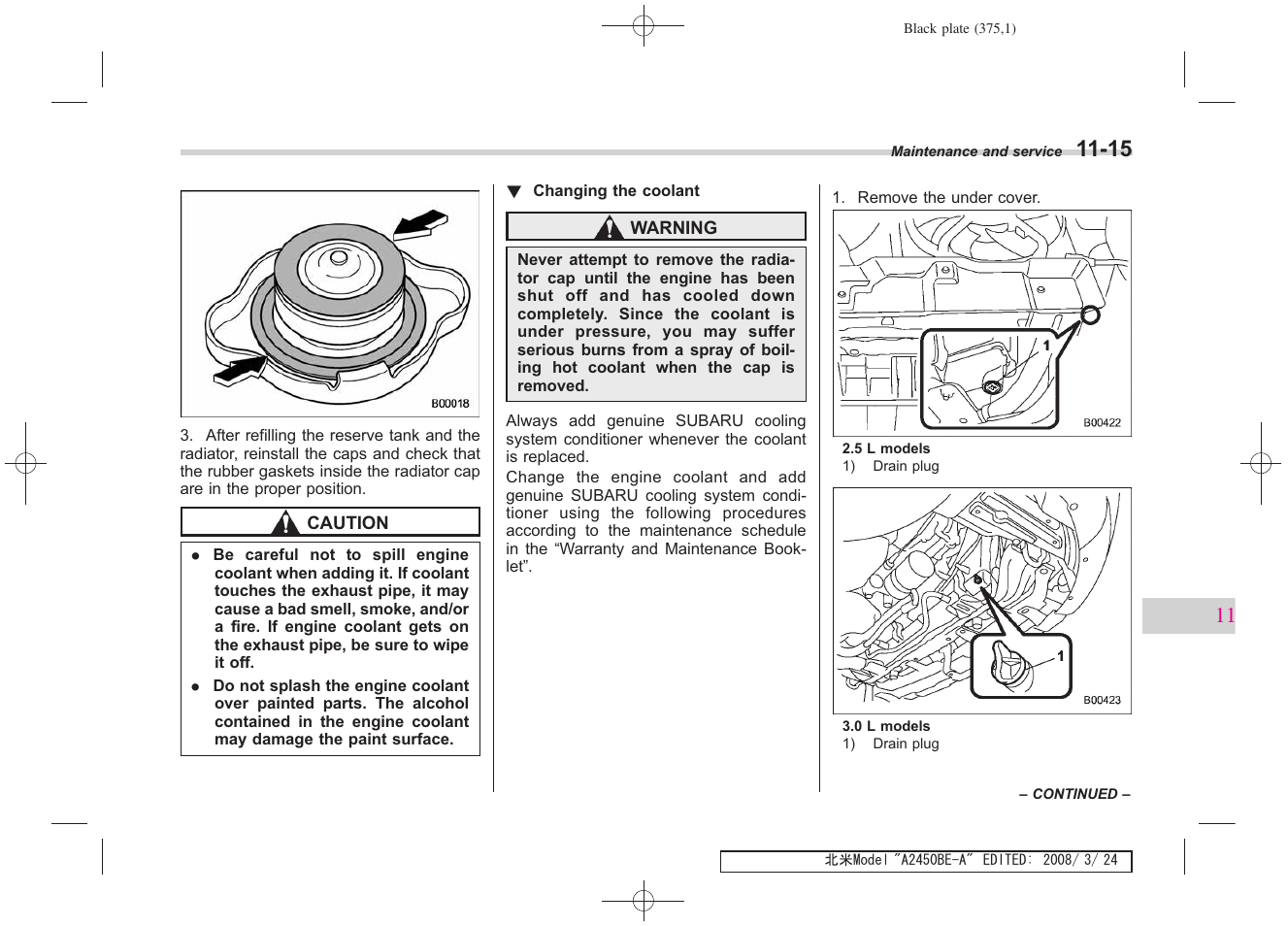 Subaru 2009 Legacy User Manual | Page 365 / 447