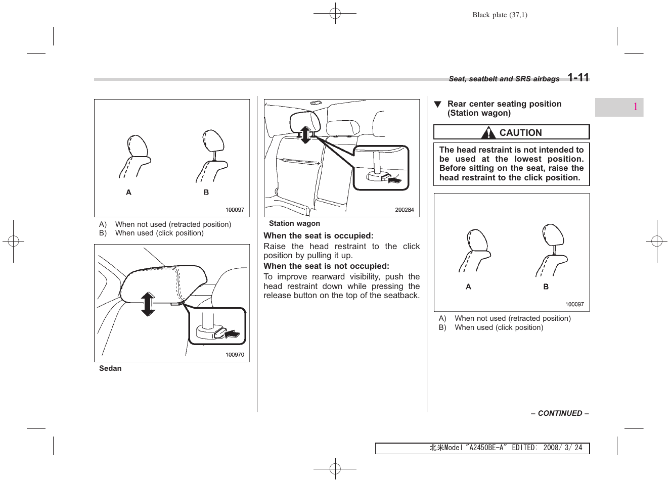 Subaru 2009 Legacy User Manual | Page 37 / 447