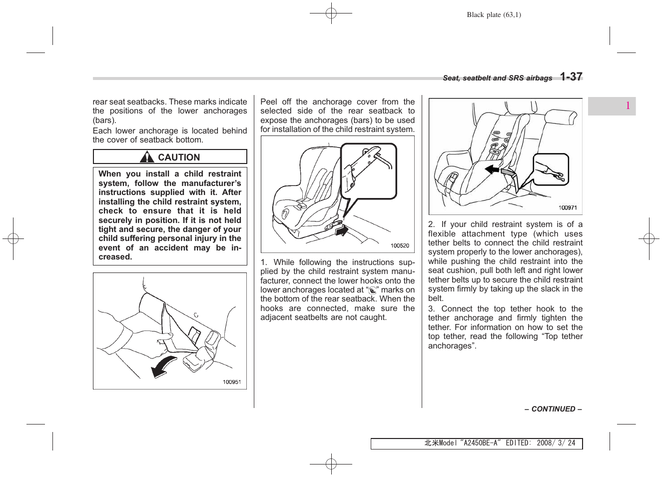 Subaru 2009 Legacy User Manual | Page 63 / 447