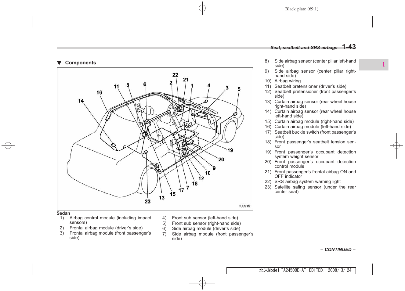 Subaru 2009 Legacy User Manual | Page 69 / 447