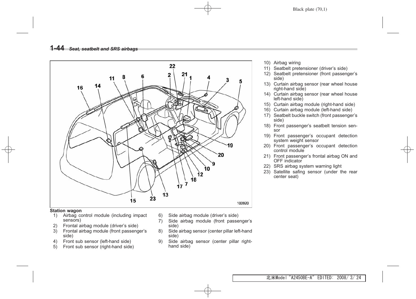 Subaru 2009 Legacy User Manual | Page 70 / 447