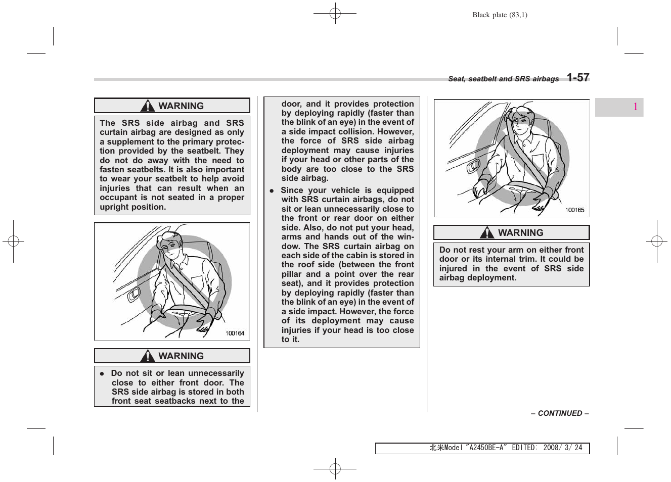 Subaru 2009 Legacy User Manual | Page 83 / 447