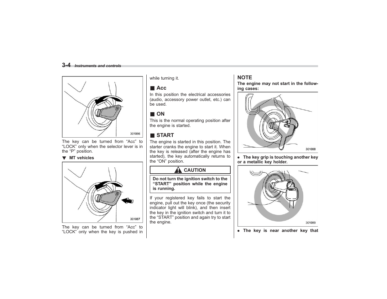 Subaru 2009 Impreza User Manual | Page 119 / 407