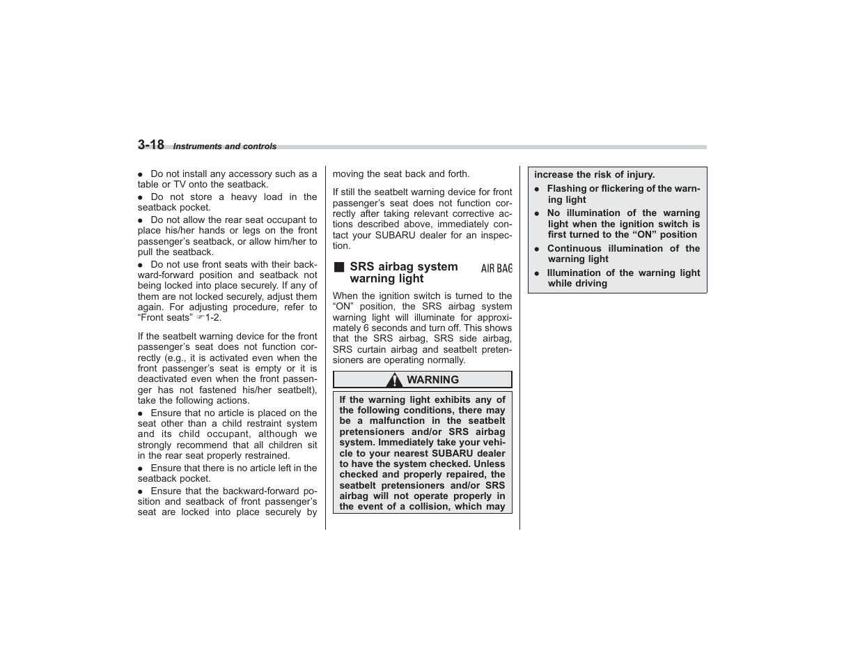 Subaru 2009 Impreza User Manual | Page 133 / 407