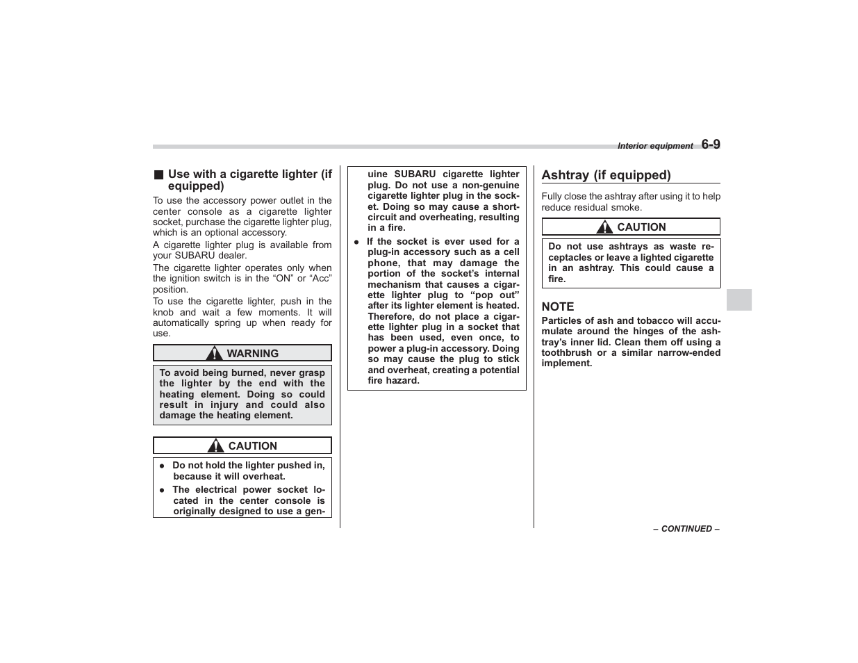 Subaru 2009 Impreza User Manual | Page 215 / 407