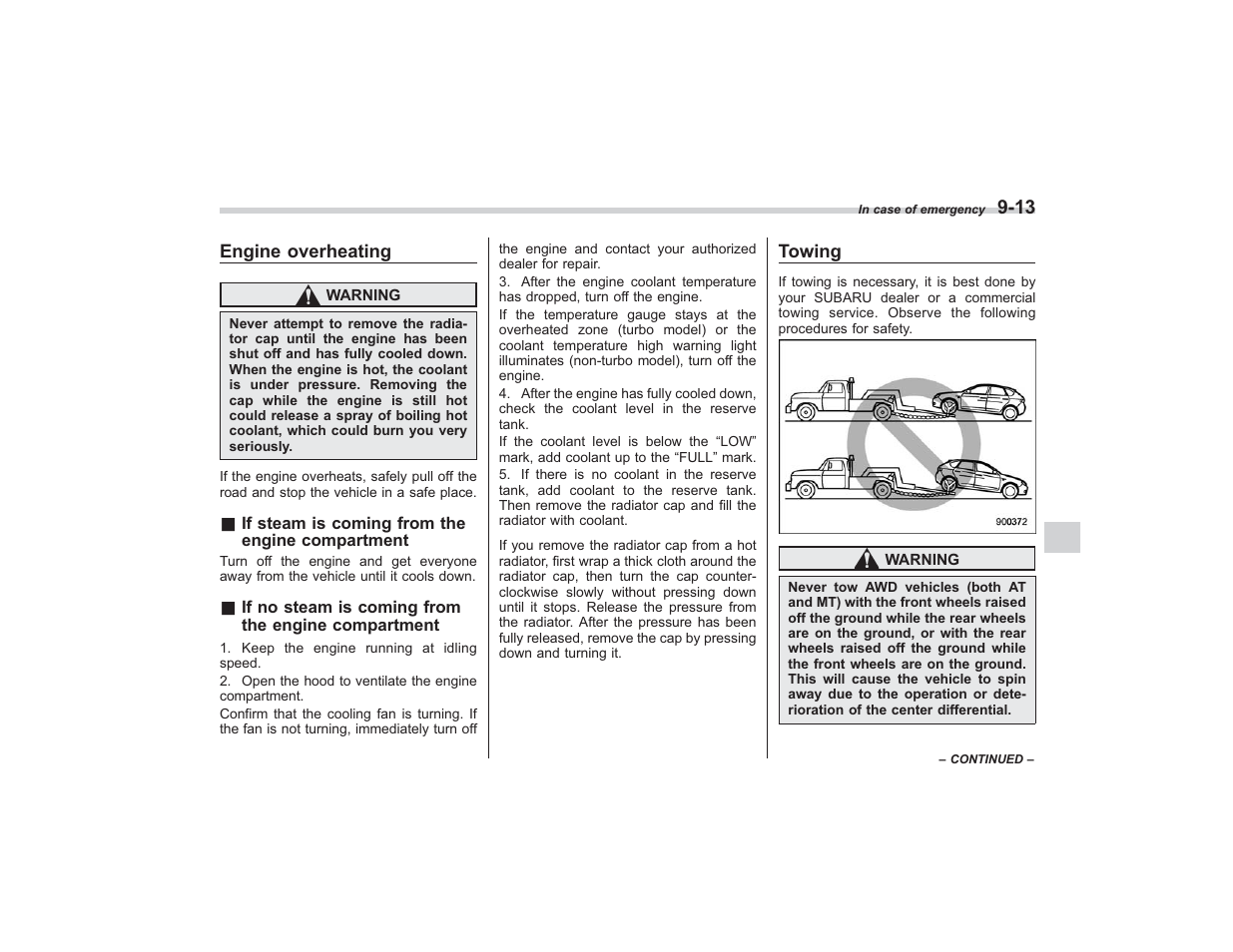 Subaru 2009 Impreza User Manual | Page 301 / 407