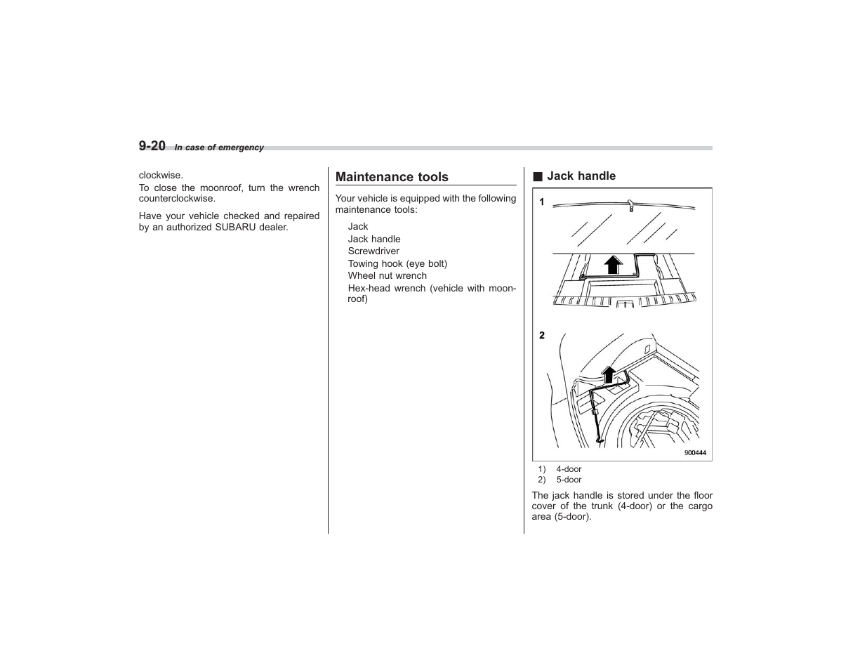 Maintenance tools | Subaru 2009 Impreza User Manual | Page 308 / 407