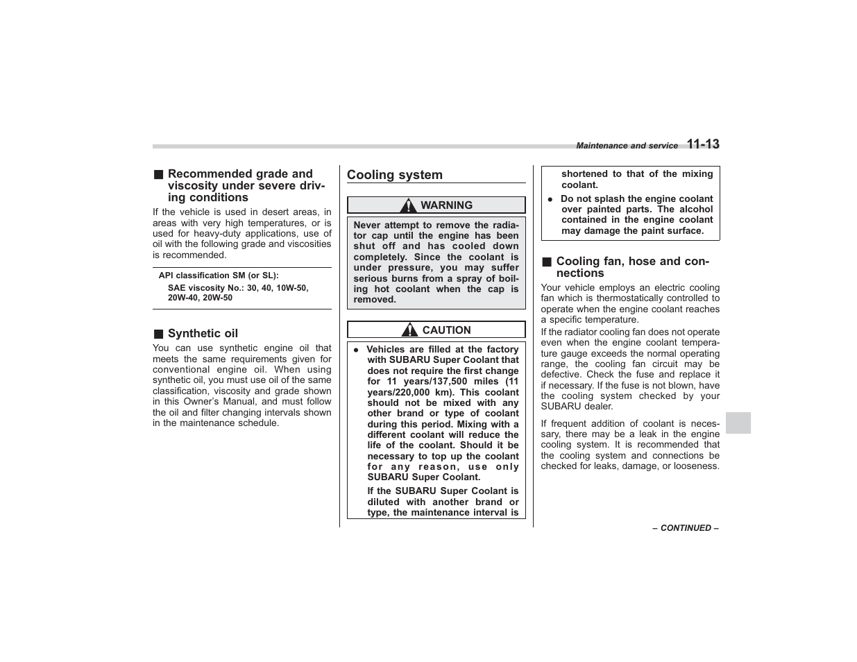 Subaru 2009 Impreza User Manual | Page 328 / 407