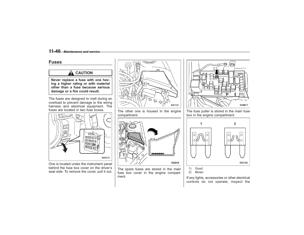 Fuses | Subaru 2009 Impreza User Manual | Page 361 / 407