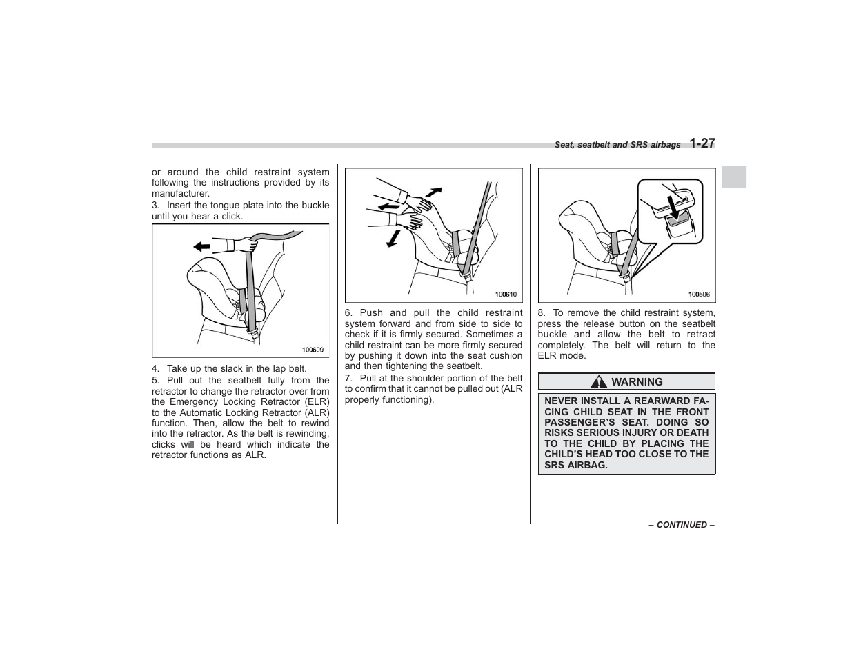 Subaru 2009 Impreza User Manual | Page 54 / 407