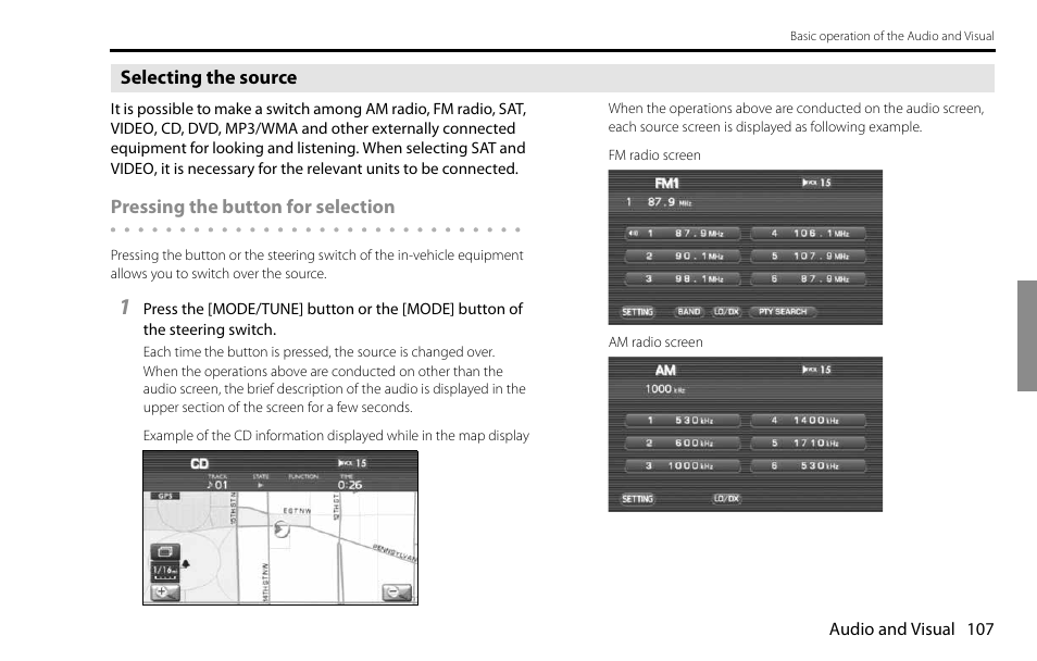 Subaru 2009 Impreza Navigation System User Manual | Page 107 / 248