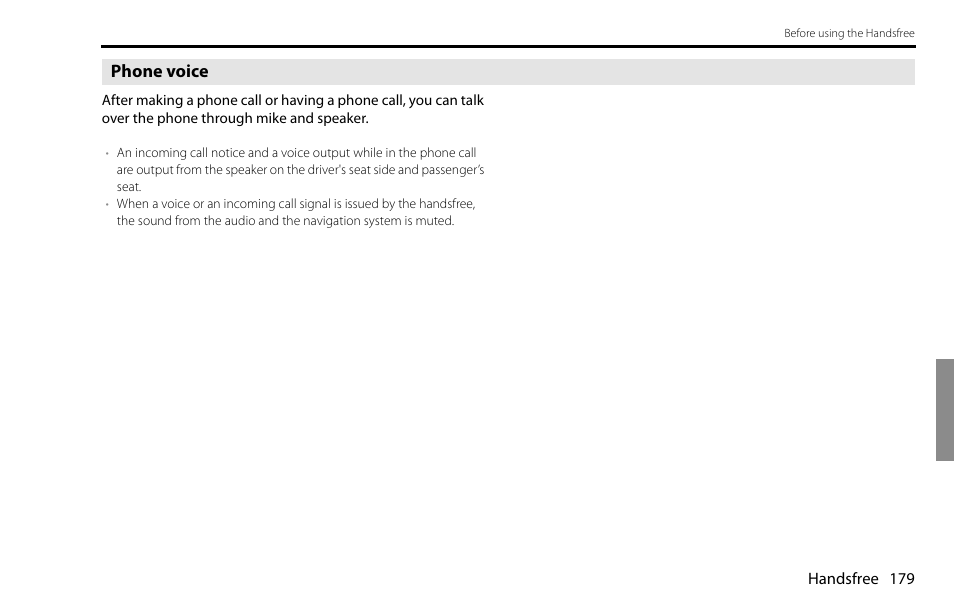 Phone voice | Subaru 2009 Impreza Navigation System User Manual | Page 179 / 248