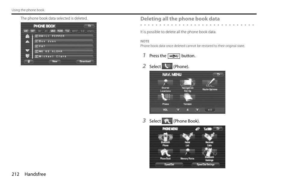 Subaru 2009 Impreza Navigation System User Manual | Page 212 / 248