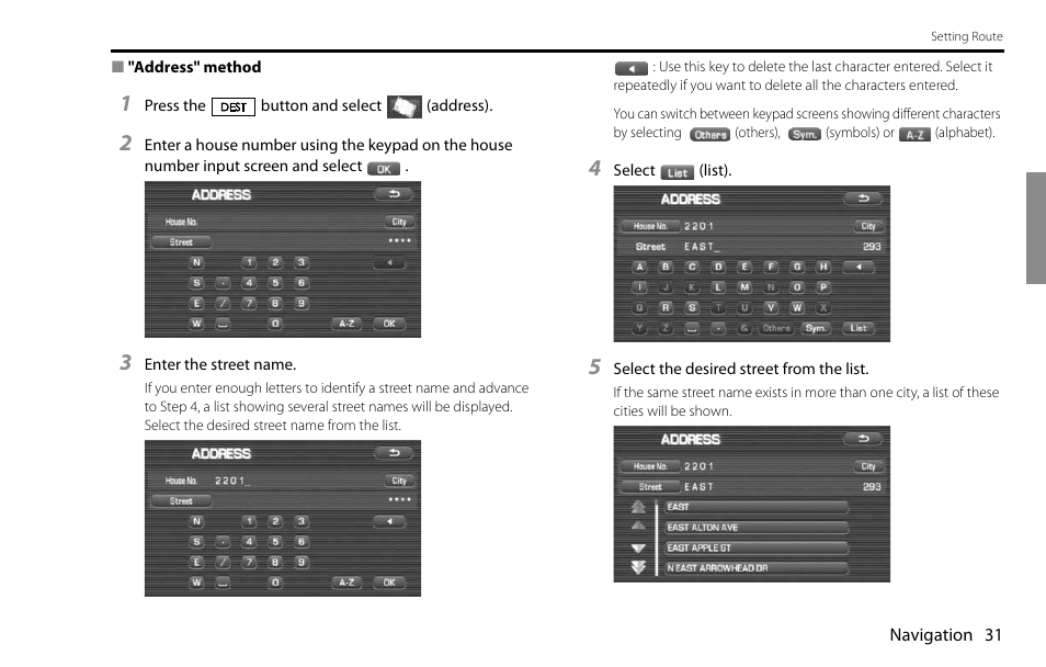 Subaru 2009 Impreza Navigation System User Manual | Page 31 / 248