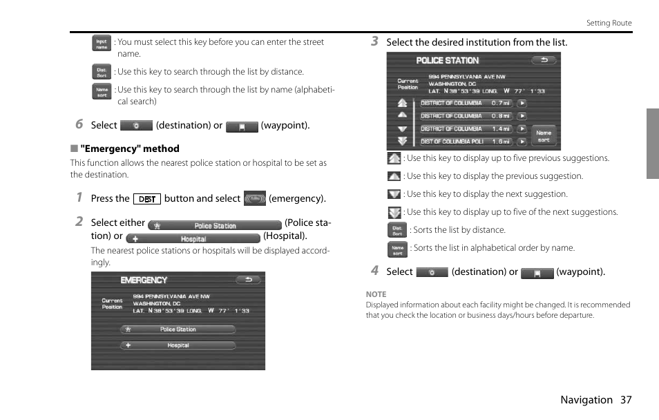 Subaru 2009 Impreza Navigation System User Manual | Page 37 / 248