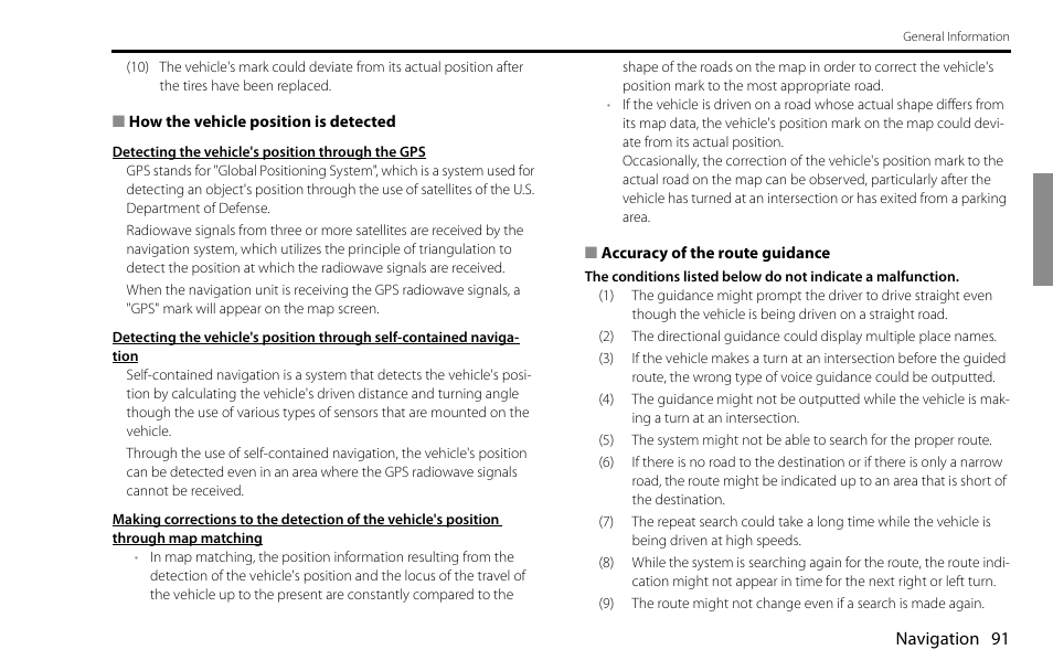 Subaru 2009 Impreza Navigation System User Manual | Page 91 / 248