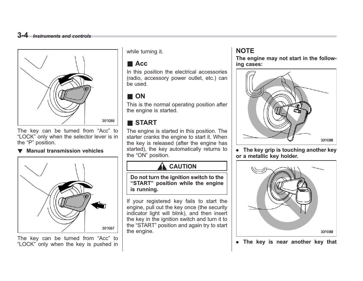 Subaru 2008 IMPREZA User Manual | Page 112 / 381