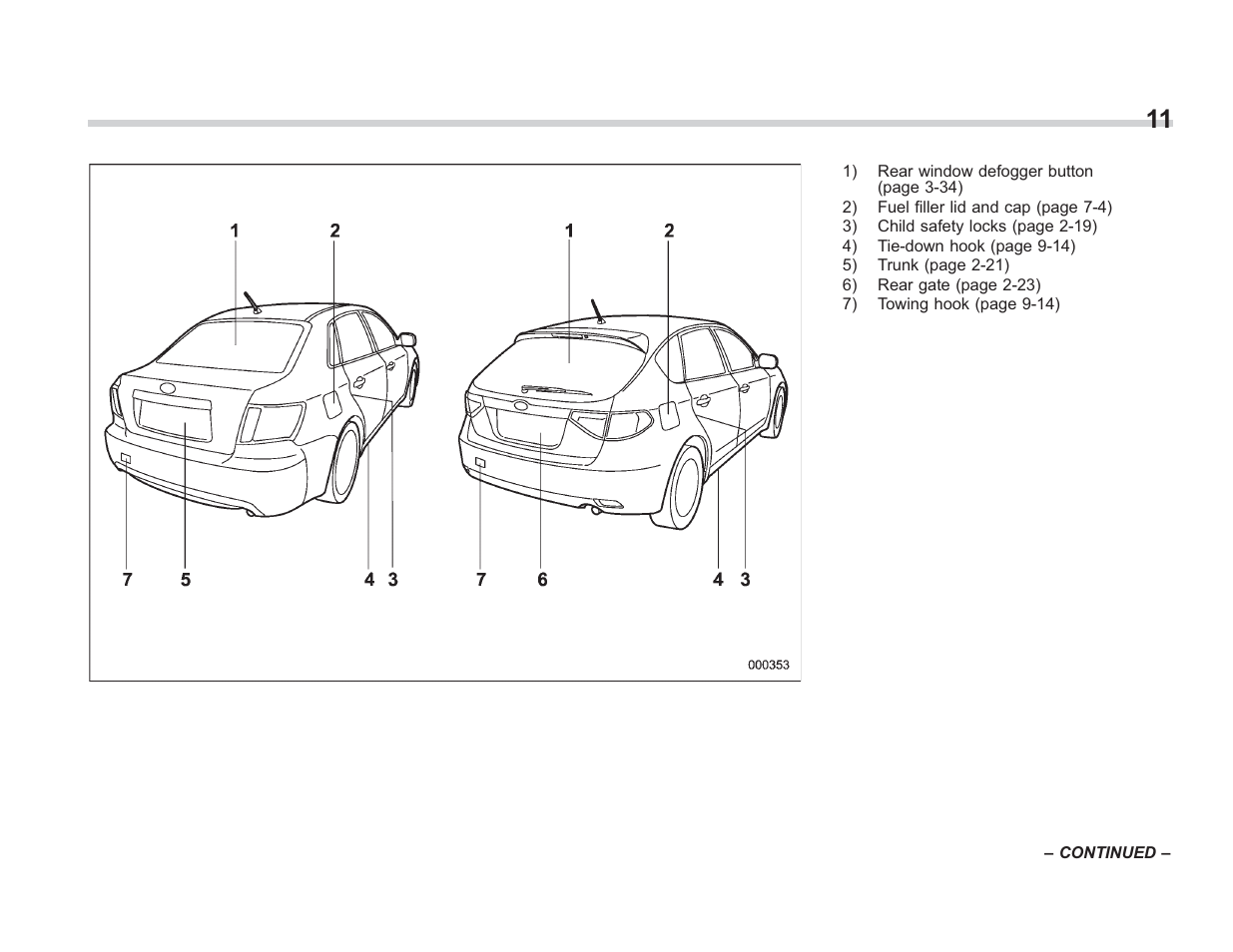 Subaru 2008 IMPREZA User Manual | Page 13 / 381