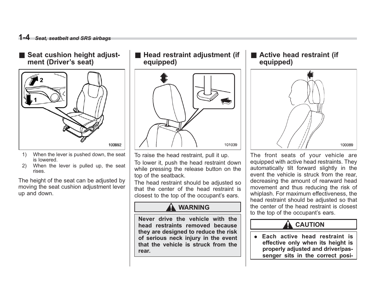 Subaru 2008 IMPREZA User Manual | Page 28 / 381