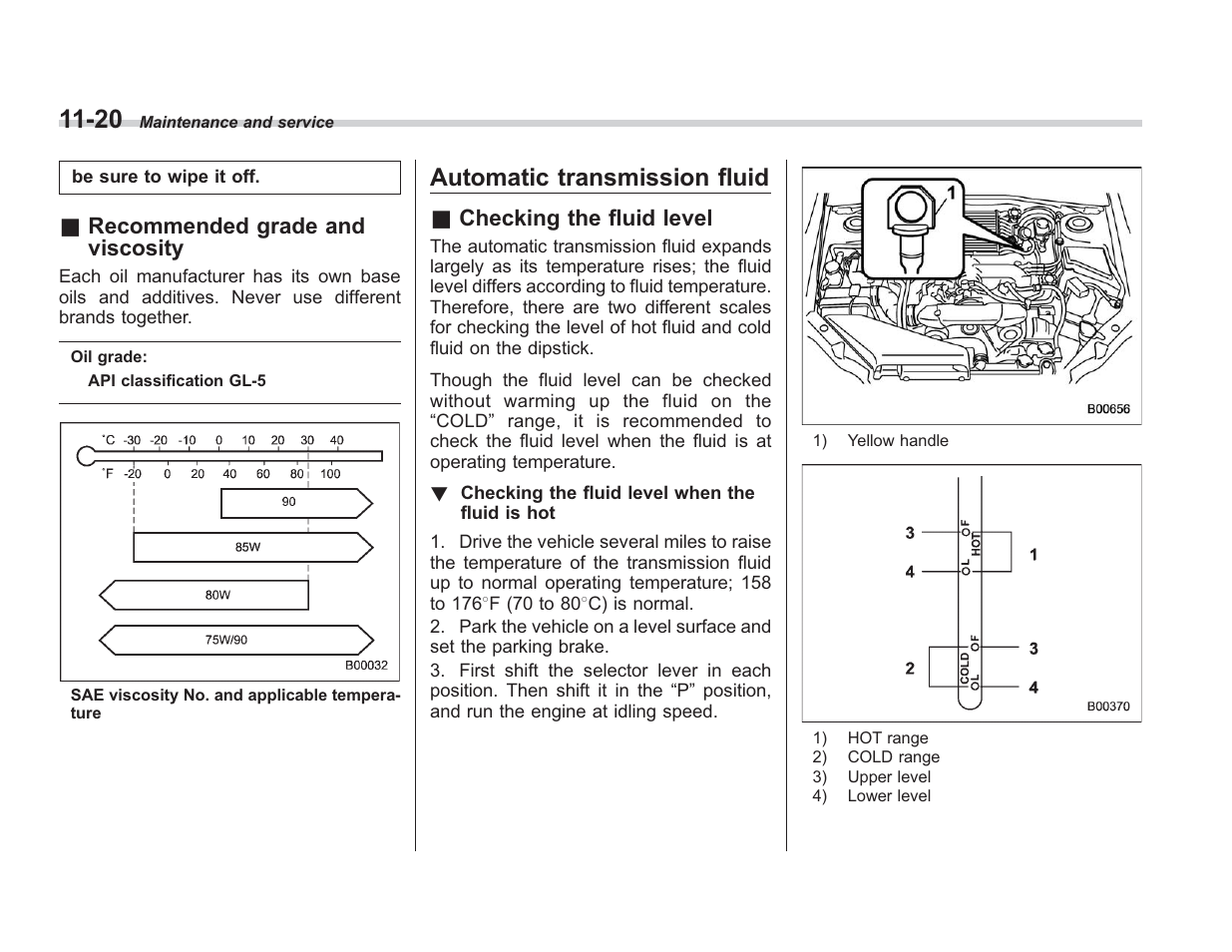 Automatic transmission fluid | Subaru 2008 IMPREZA User Manual | Page 312 / 381