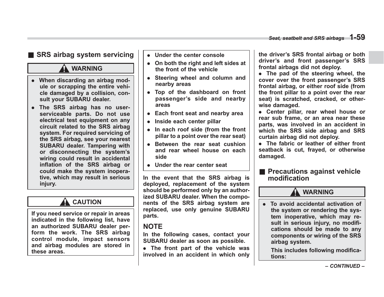 Subaru 2008 IMPREZA User Manual | Page 83 / 381
