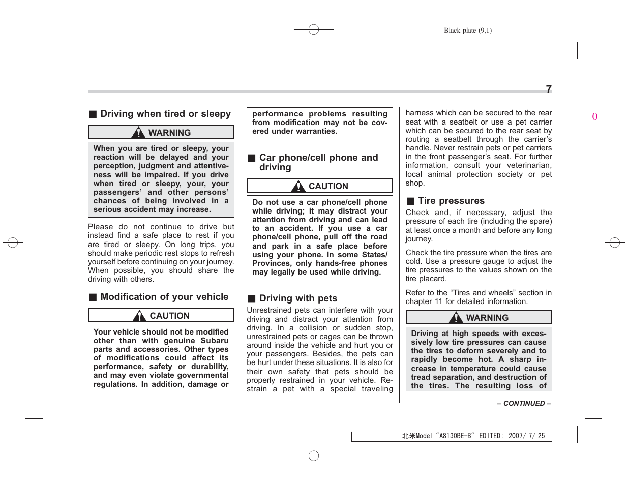 Subaru 2008 Forester 2.5X User Manual | Page 10 / 371