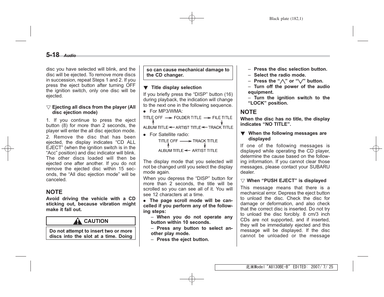 Subaru 2008 Forester 2.5X User Manual | Page 175 / 371