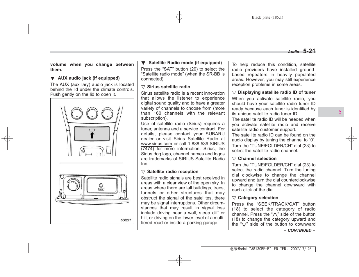 Subaru 2008 Forester 2.5X User Manual | Page 178 / 371