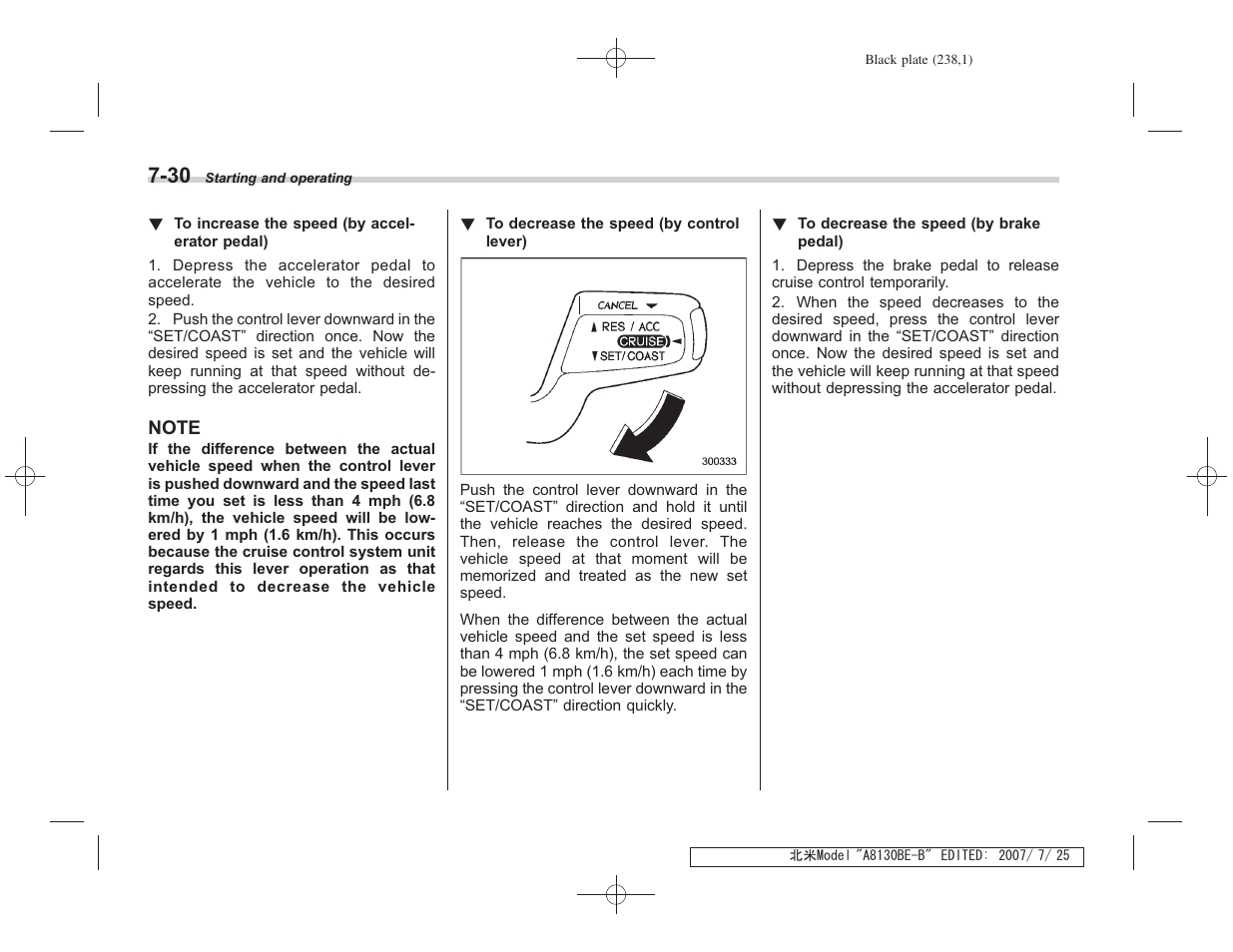 Subaru 2008 Forester 2.5X User Manual | Page 231 / 371