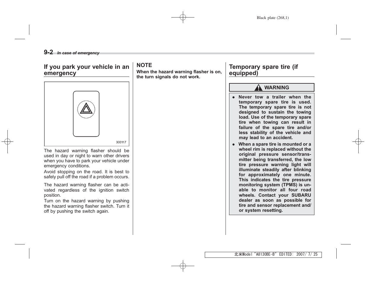 Subaru 2008 Forester 2.5X User Manual | Page 261 / 371