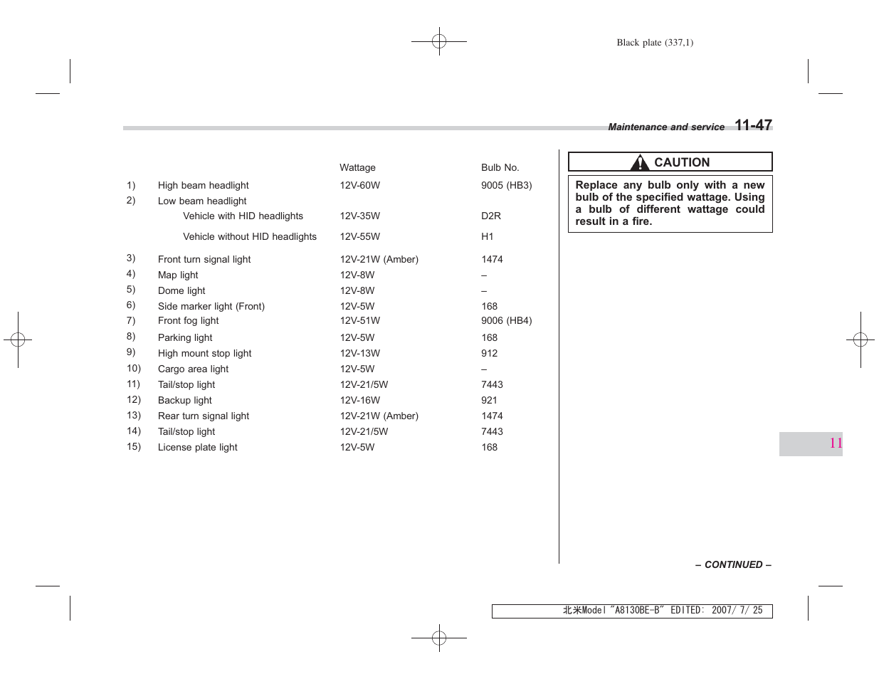 Subaru 2008 Forester 2.5X User Manual | Page 328 / 371