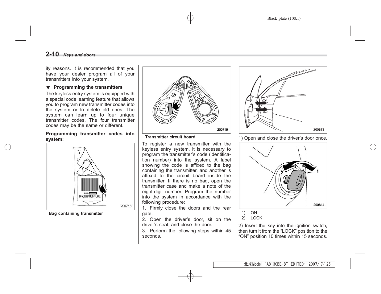 Subaru 2008 Forester 2.5X User Manual | Page 99 / 371