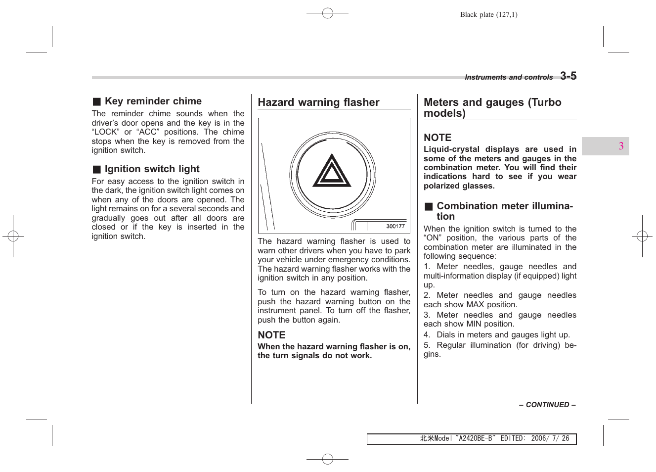 Subaru 2007 Legacy User Manual | Page 126 / 442