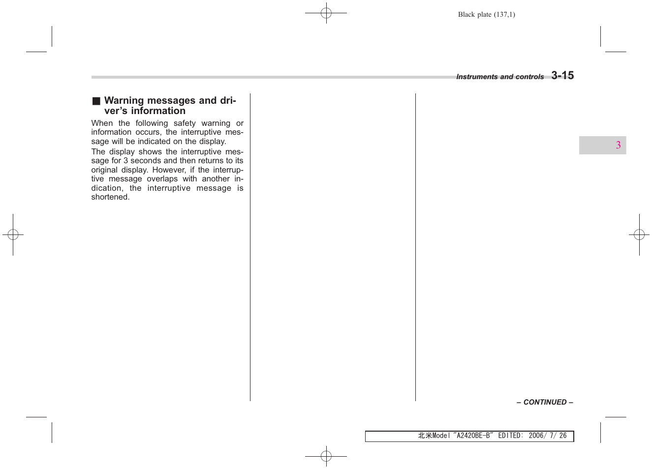 Subaru 2007 Legacy User Manual | Page 136 / 442