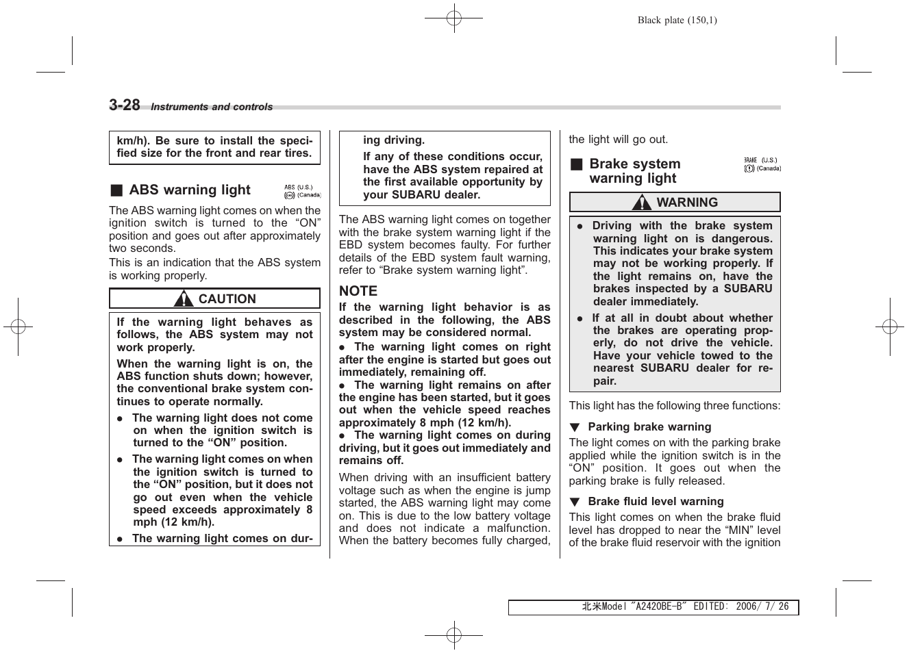 Subaru 2007 Legacy User Manual | Page 149 / 442