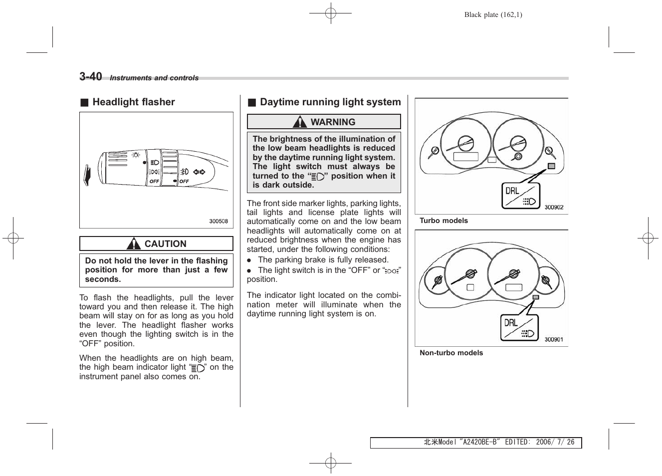 Subaru 2007 Legacy User Manual | Page 161 / 442