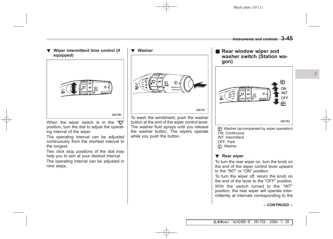 Subaru 2007 Legacy User Manual | Page 166 / 442