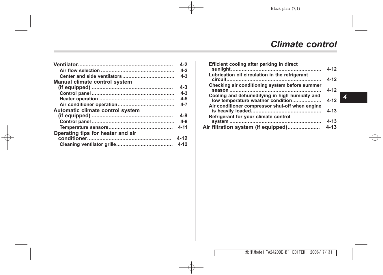 Msa5m0704a_11, Climate control | Subaru 2007 Legacy User Manual | Page 174 / 442