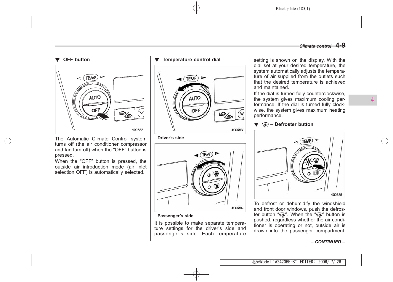 Subaru 2007 Legacy User Manual | Page 182 / 442