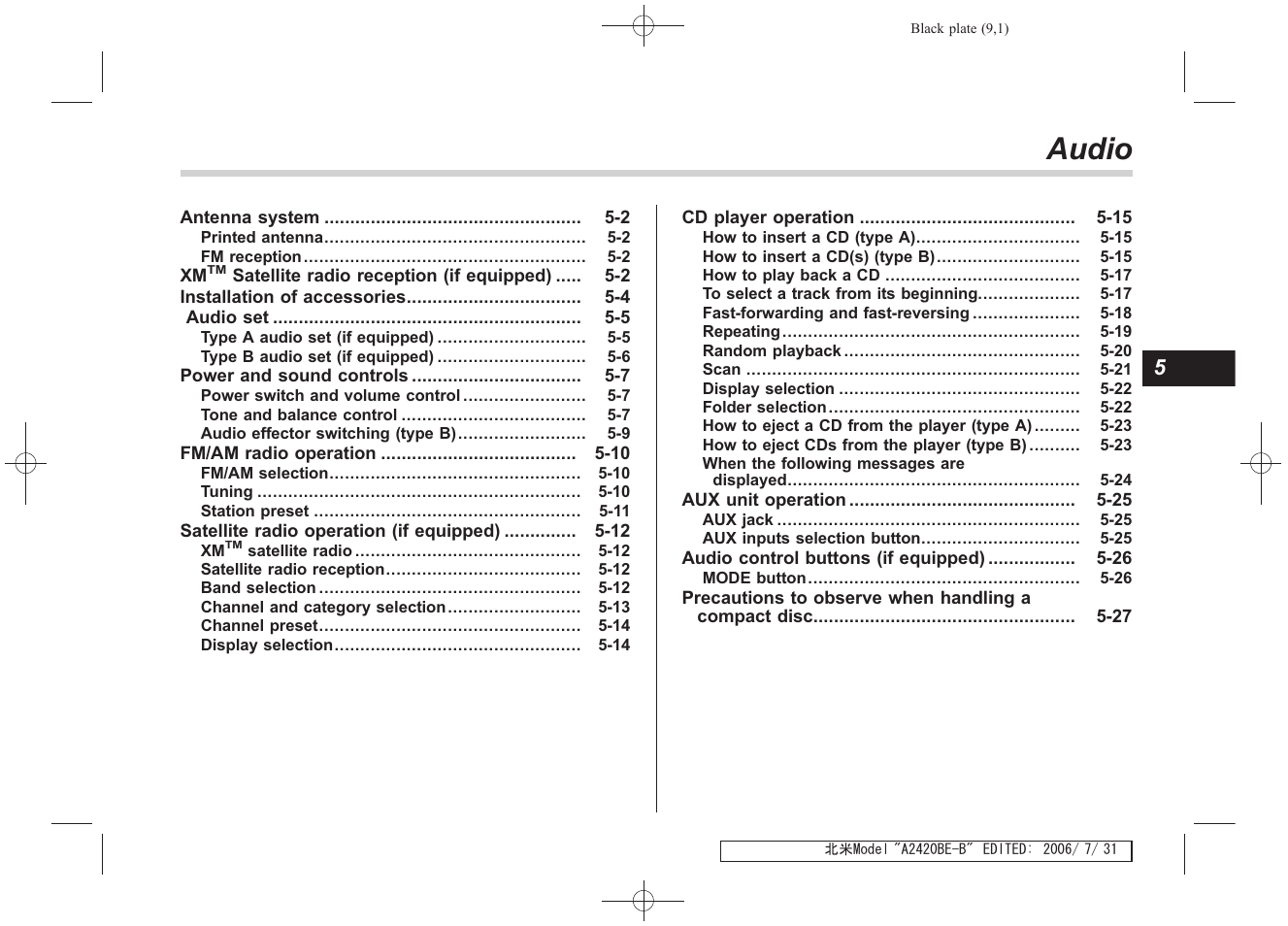Msa5m0704a_12, Audio | Subaru 2007 Legacy User Manual | Page 188 / 442