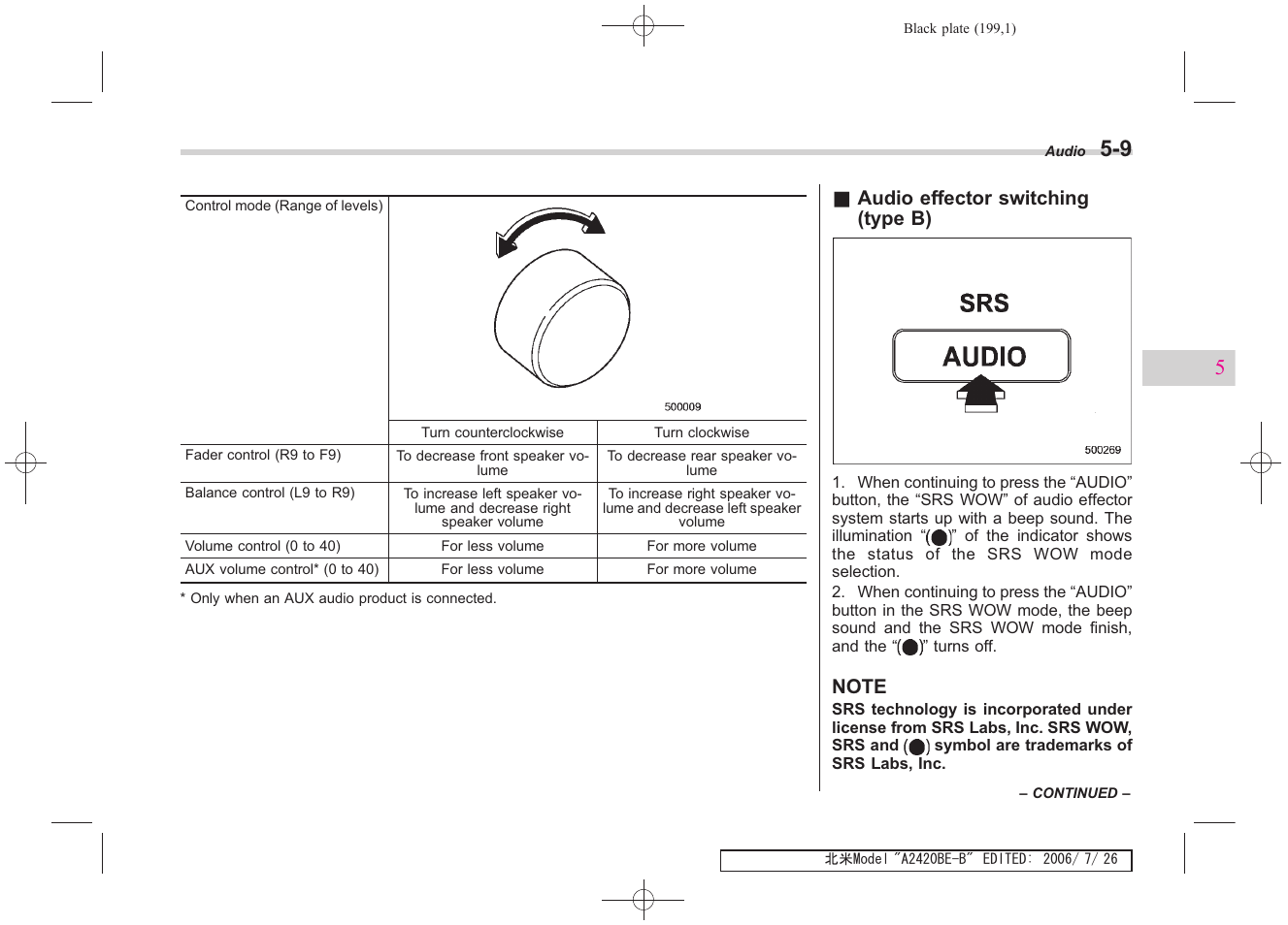 Subaru 2007 Legacy User Manual | Page 196 / 442