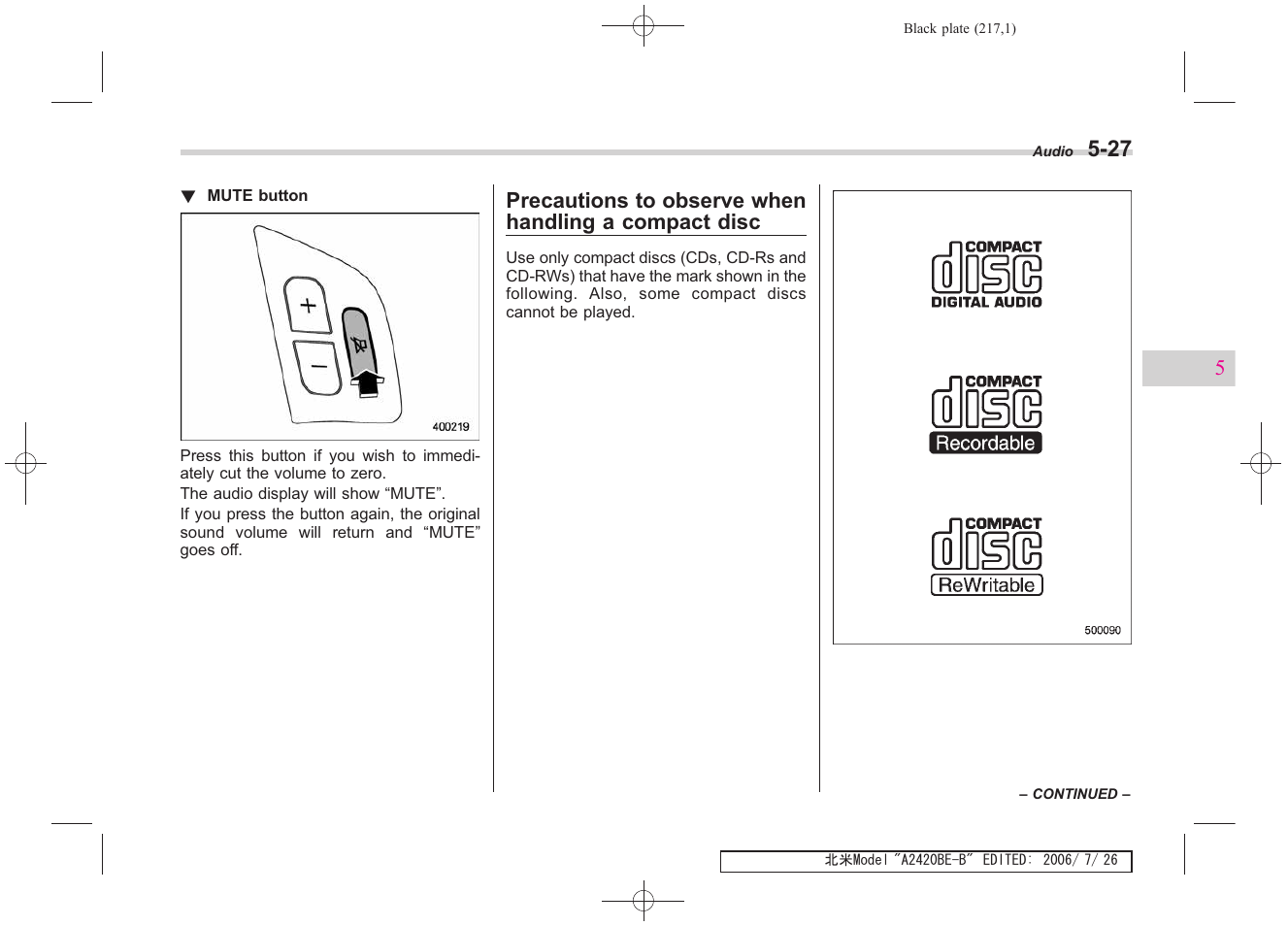 Subaru 2007 Legacy User Manual | Page 214 / 442