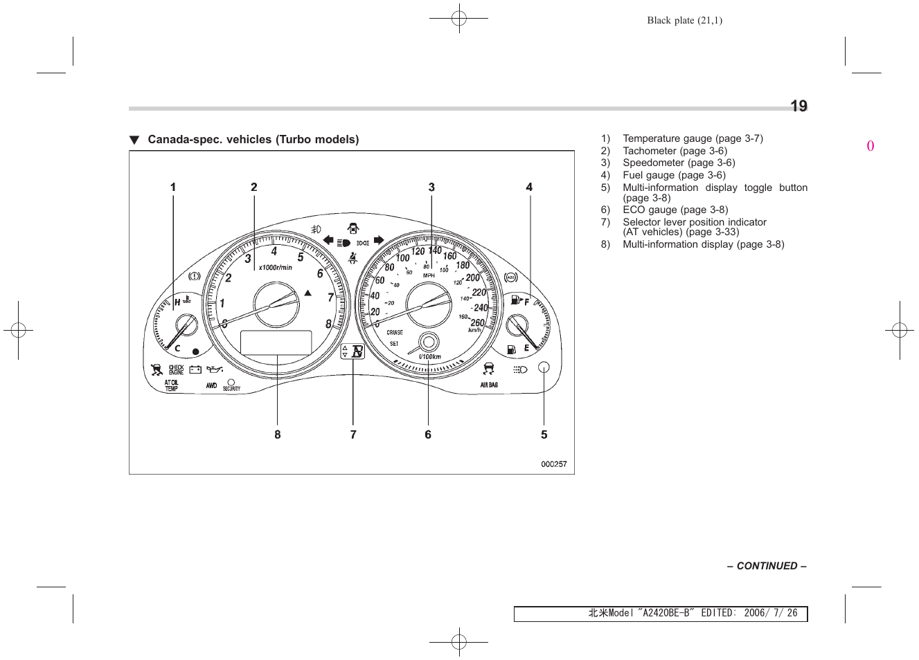 Subaru 2007 Legacy User Manual | Page 22 / 442