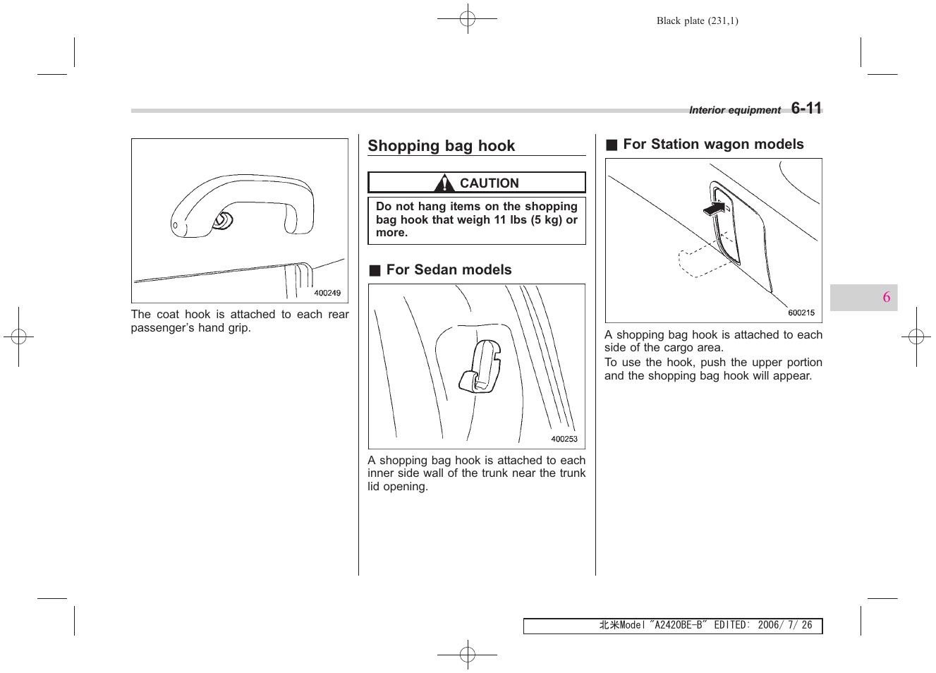 Subaru 2007 Legacy User Manual | Page 226 / 442